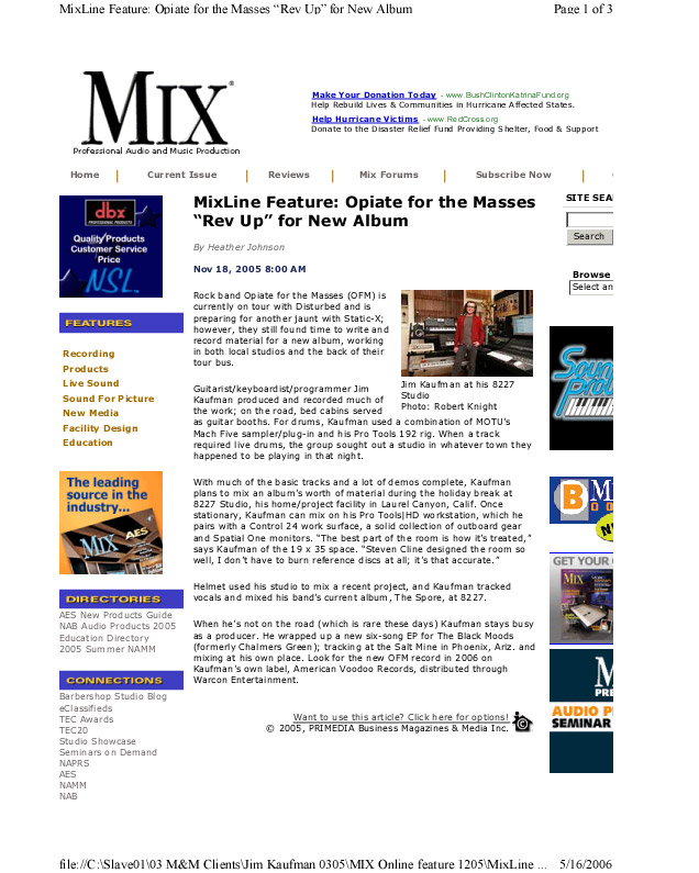 Mixline Nov 2005